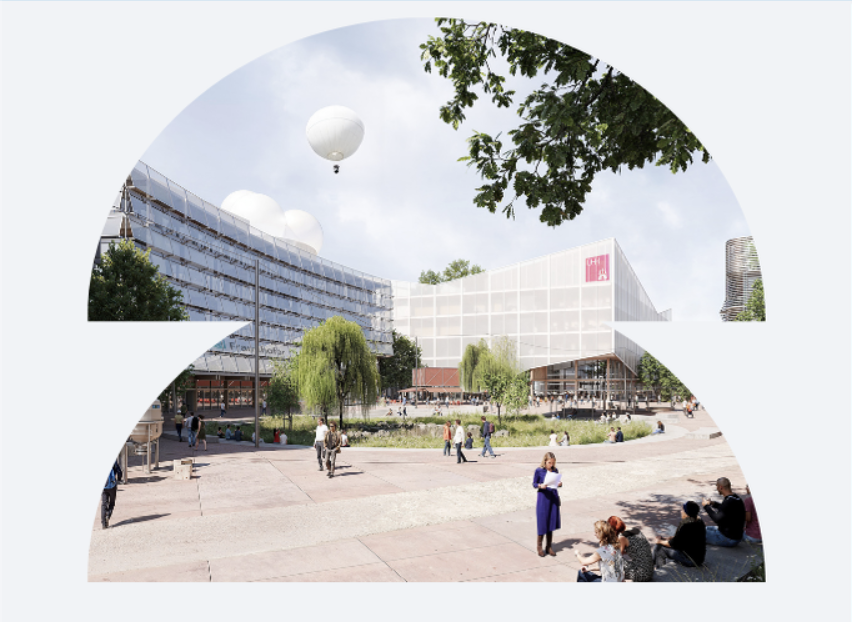 Research buildings in Science City Hamburg Bahrenfeld